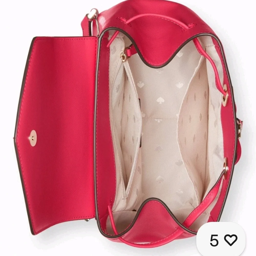 kate spade New York Pink Saffiano Leather Backpack Nwot